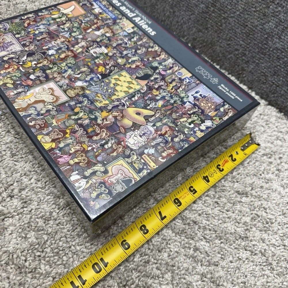 Apes and Aliens wacky 1000 piece jigsaw puzzle NIB